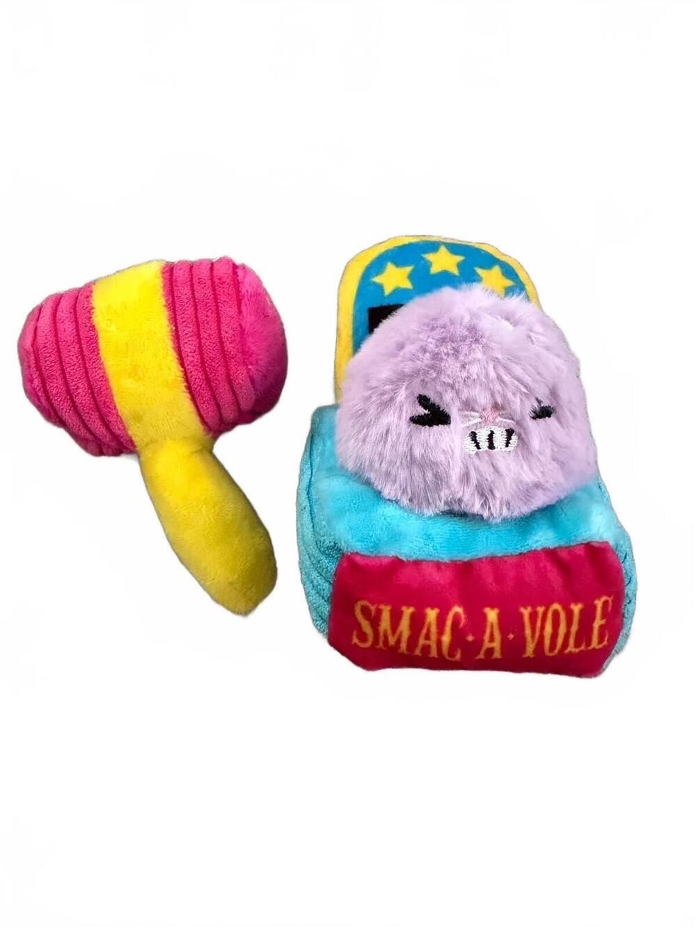 BARK Smac-A-Vole Plush Dog Toy with Soft Hammer XS/S